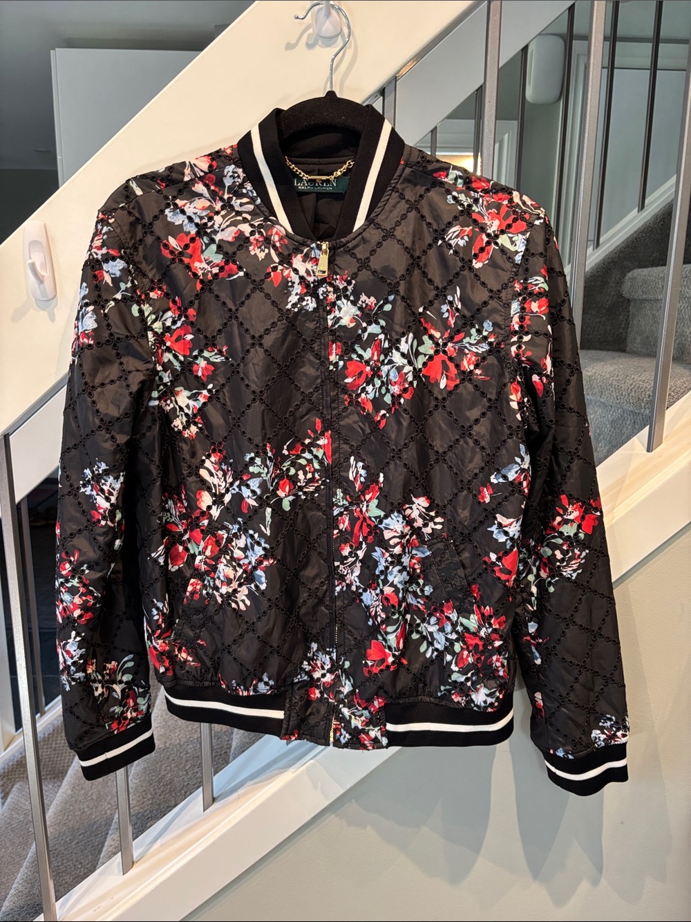LAUREN by Ralph Lauren Floral Bomber Jacket